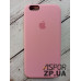 Накладка (з мікрофіброю) Silk Original Full Cover для iPhone 6/6S- рожевий