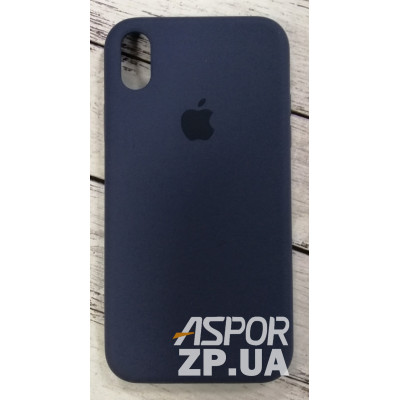 Накладка (з мікрофіброю) Silk Original Full Cover для iPhone XR- темно-синій Накладка (з мікрофіброю) Silk Original Full Cover для iPhone XR- темно-синій