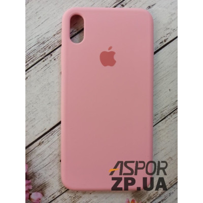 Накладка (з мікрофіброю) Silk Original Full Cover для iPhone XS Max- рожевий Накладка (з мікрофіброю) Silk Original Full Cover для iPhone XS Max- рожевий