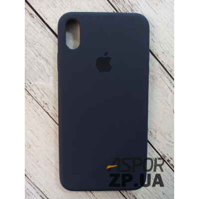 Накладка (з мікрофіброю) Silk Original Full Cover для iPhone XS Max- темно- синій Накладка (з мікрофіброю) Silk Original Full Cover для iPhone XS Max- темно- синій