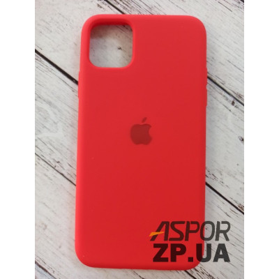 Накладка (з мікрофіброю) Silk Original Full Cover для iPhone 11 Pro Max- червоний Накладка (з мікрофіброю) Silk Original Full Cover для iPhone 11 Pro Max- червоний