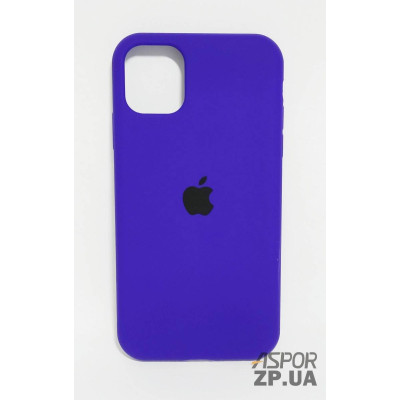 Накладка (з мікрофіброю) Silk Original Full Cover для iPhone 11 Pro Max- пурпурний