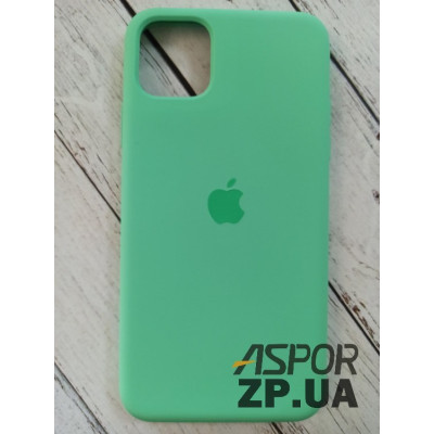 Накладка (з мікрофіброю) Silk Original Full Cover для iPhone 11 Pro Max- №51 світло- зелений Накладка (з мікрофіброю) Silk Original Full Cover для iPhone 11 Pro Max- №51 світло- зелений