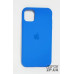 Накладка (з мікрофіброю) Silk Original Full Cover для iPhone 11 Pro Max- світло- синій