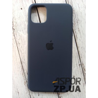 Накладка (з мікрофіброю) Silk Original Full Cover для iPhone 11 Pro Max- темно- синій
