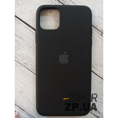 Накладка (з мікрофіброю) Silk Full Protective для iPhone 11 Pro Max- чорний Накладка (з мікрофіброю) Silk Full Protective для iPhone 11 Pro Max- чорний