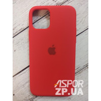 Накладка (з мікрофіброю) Silk Original Full Cover для iPhone 11 Pro- червоний
