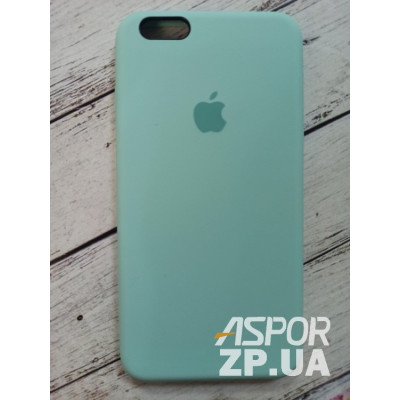 Накладка (з мікрофіброю) Silk Original Full Cover для iPhone 6 Plus/6S Plus- №47 бірюзовий