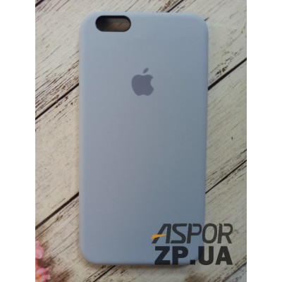 Накладка (з мікрофіброю) Silk Original Full Cover для iPhone 6 Plus/6S Plus- №50- блакитний