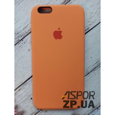 Накладка (з мікрофіброю) Silk Original Full Cover для iPhone 6 Plus/6S Plus- №48 помаранчевий