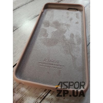 Накладка (з мікрофіброю) Silk Original Full Cover для iPhone 6 Plus/6S Plus- рожевий пісок