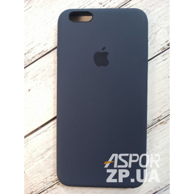 Накладка (з мікрофіброю) Silk Original Full Cover для iPhone 6 Plus/6S Plus- №8 темно- синій