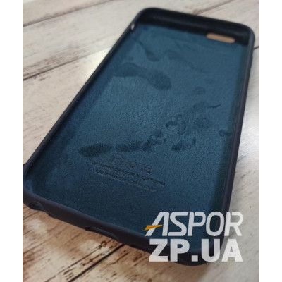 Накладка (з мікрофіброю) Silk Original Full Cover для iPhone 6 Plus/6S Plus- №8 темно- синій