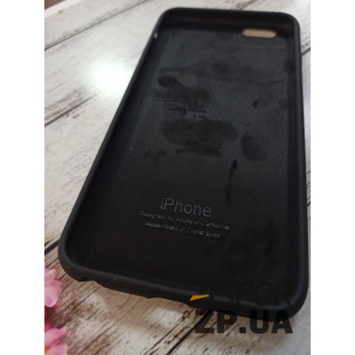 Накладка (з мікрофіброю) Silk Original Full Cover для iPhone 6 Plus/6S Plus- №18 чорний