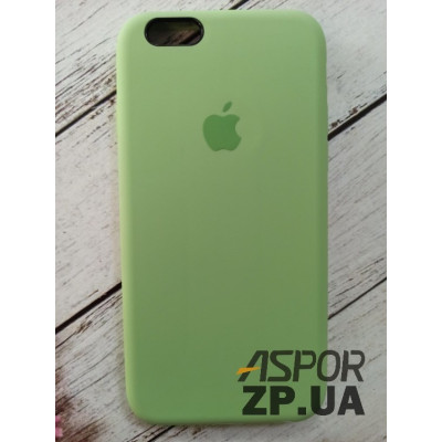 Накладка (з мікрофіброю) Silk Original Full Cover для iPhone 6/6S- м`ятно-зелений Накладка (з мікрофіброю) Silk Original Full Cover для iPhone 6/6S- м`ятно-зелений