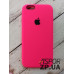 Накладка (з мікрофіброю) Silk Original Full Cover для iPhone 6/6S- яскраво-рожевий