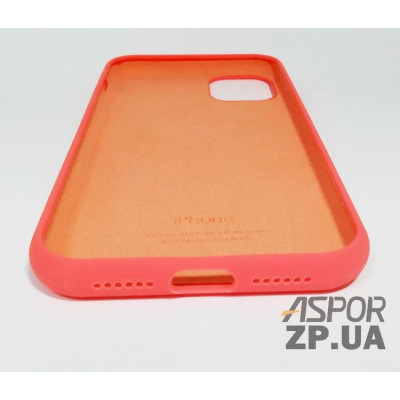 Накладка (з мікрофіброю) Silk Original Full Cover для iPhone 7 Plus/8 Plus- кораловий