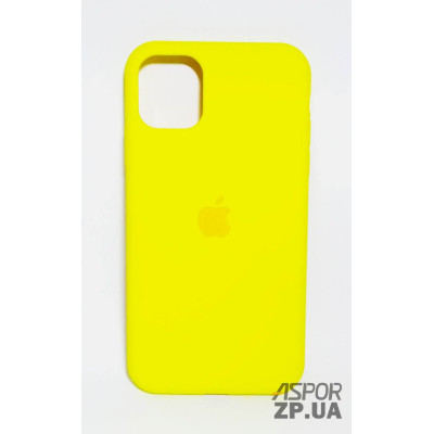 Накладка (з мікрофіброю) Silk Original Full Cover для iPhone XS Max- лимонний Накладка (з мікрофіброю) Silk Original Full Cover для iPhone XS Max- лимонний