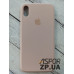 Накладка (з мікрофіброю) Silk Original Full Cover для iPhone XS Max- рожевий пісок