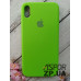 Накладка (з мікрофіброю) Silk Original Full Cover для iPhone XS Max- салатовий