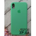 Накладка (з мікрофіброю) Silk Original Full Cover для iPhone XS Max- №51 світло- зелений