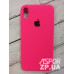 Накладка (з мікрофіброю) Silk Original Full Cover для iPhone XS Max- №39 яскраво- рожевий
