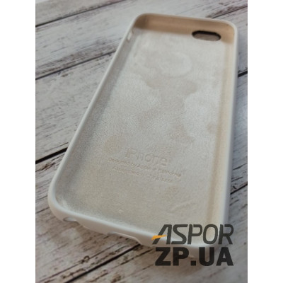 Накладка (з мікрофіброю) Silk Original Full Cover для iPhone 6/6S- білий