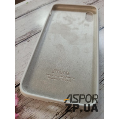 Накладка (з мікрофіброю) Silk Original Full Cover для iPhone XS Max- №9 білий