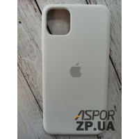 Накладка (з мікрофіброю) Silk Original Full Cover для iPhone 11 Pro Max- №9 білий