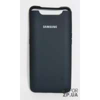 Накладка (з мікрофіброю) Silk Original Full Cover для Samsung A80/A90- №18 чорний