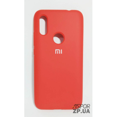 Накладка (з мікрофіброю) Silk Original Full Cover для Xiaomi Redmi 7- №14 червоний