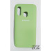 Накладка (з мікрофіброю) Silk Original Full Cover для Samsung A40/A405- №1 м`ятно- зелений