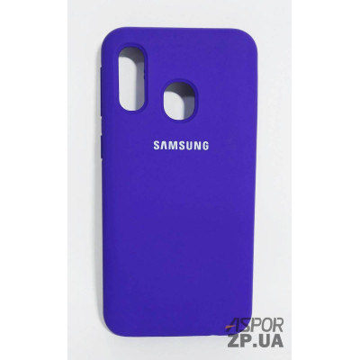Накладка (з мікрофіброю) Silk Original Full Cover для Samsung A40/A405- №36 фіолетовий Накладка (з мікрофіброю) Silk Original Full Cover для Samsung A40/A405- №36 фіолетовий
