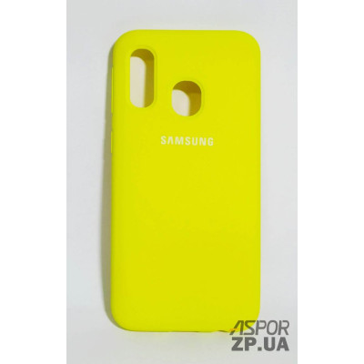 Накладка (з мікрофіброю) Silk Original Full Cover для Samsung A40/A405- №43 яскраво-жовтий Накладка (з мікрофіброю) Silk Original Full Cover для Samsung A40/A405- №43 яскраво-жовтий