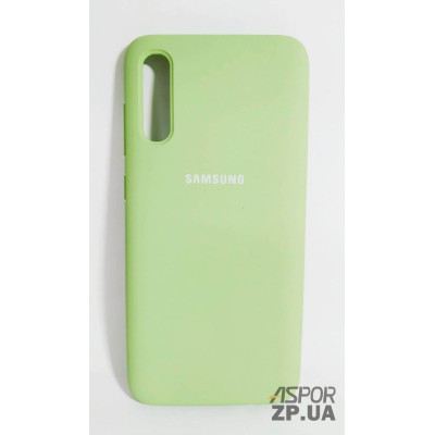Накладка (з мікрофіброю) Silk Original Full Cover для Samsung A70/A705- №1 м`ятно- зелений Накладка (з мікрофіброю) Silk Original Full Cover для Samsung A70/A705- №1 м`ятно- зелений