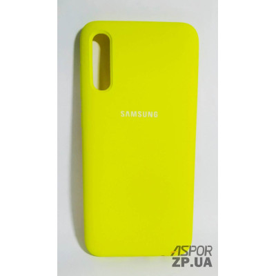 Накладка (з мікрофіброю) Silk Original Full Cover для Samsung A70/A705- №43 яскраво-жовтий Накладка (з мікрофіброю) Silk Original Full Cover для Samsung A70/A705- №43 яскраво-жовтий