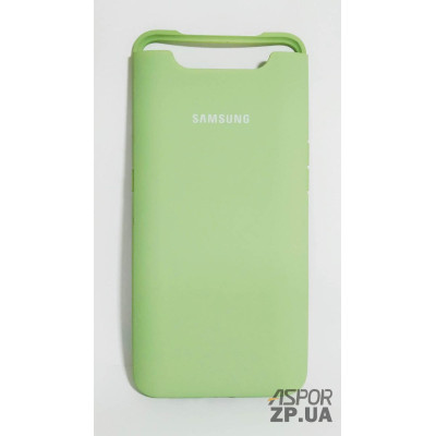 Накладка (з мікрофіброю) Silk Original Full Cover для Samsung A80/A90- №1 м`ятно- зелений Накладка (з мікрофіброю) Silk Original Full Cover для Samsung A80/A90- №1 м`ятно- зелений