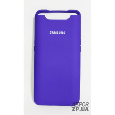 Накладка (з мікрофіброю) Silk Original Full Cover для Samsung A80/A90- №36 фіолетовий Накладка (з мікрофіброю) Silk Original Full Cover для Samsung A80/A90- №36 фіолетовий