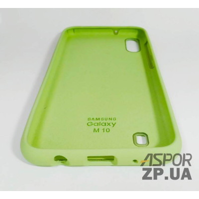 Накладка (з мікрофіброю) Silk Original Full Cover для Samsung M10/M105- №1 м`ятно- зелений
