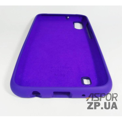 Накладка (з мікрофіброю) Silk Original Full Cover для Samsung M10/M105- №36 фіолетовий