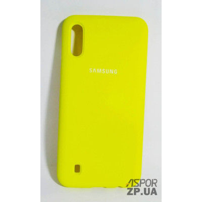 Накладка (з мікрофіброю) Silk Original Full Cover для Samsung M10/M105- №43 яскраво-жовтий Накладка (з мікрофіброю) Silk Original Full Cover для Samsung M10/M105- №43 яскраво-жовтий