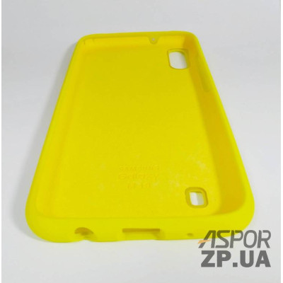 Накладка (з мікрофіброю) Silk Original Full Cover для Samsung M10/M105- №43 яскраво-жовтий