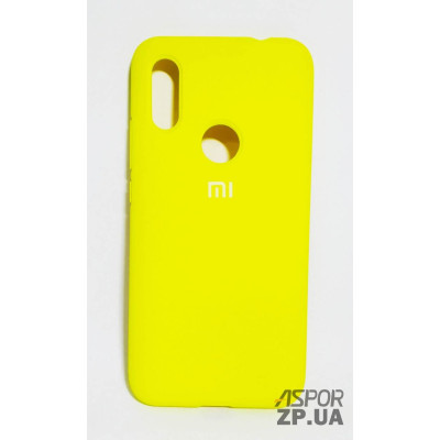 Накладка (з мікрофіброю) Silk Original Full Cover для Xiaomi Redmi 7- №43 яскраво-жовтий