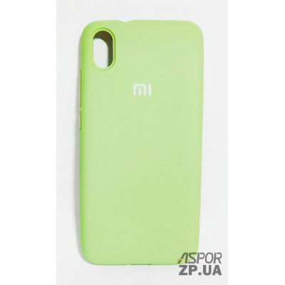 Накладка (з мікрофіброю) Silk Original Full Cover для Xiaomi Redmi 7A- №1 м`ятно- зелений