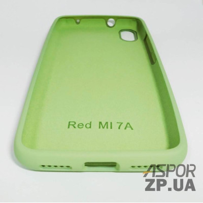 Накладка (з мікрофіброю) Silk Original Full Cover для Xiaomi Redmi 7A- №1 м`ятно- зелений