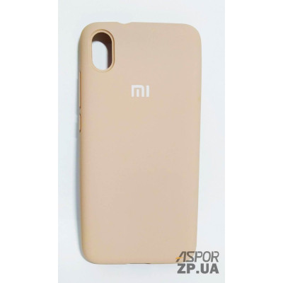 Накладка (з мікрофіброю) Silk Original Full Cover для Xiaomi Redmi 7A- №1 пісочно- рожевий