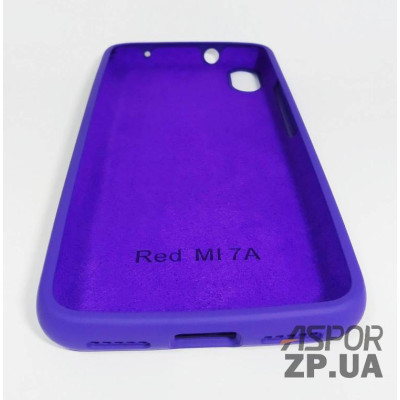 Накладка (з мікрофіброю) Silk Original Full Cover для Xiaomi Redmi 7A- №36 фіолетовий