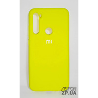 Накладка (з мікрофіброю) Silk Original Full Cover для Xiaomi Redmi Note 8- №43 яскраво-жовтий