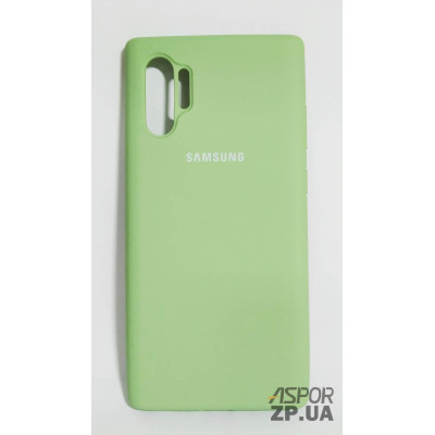 Накладка (з мікрофіброю) Silk Original Full Cover для Samsung Note 10 Pro/Note 10 Plus- №1 м`ятно- зелений Накладка (з мікрофіброю) Silk Original Full Cover для Samsung Note 10 Pro/Note 10 Plus- №1 м`ятно- зелений