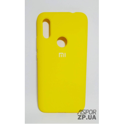 Накладка (з мікрофіброю) Silk Original Full Cover для Xiaomi Redmi 7- №4 жовтий
